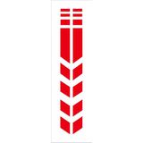 Sticker Fabrikası Motosiklet Çamurluk Şeridi Sticker 00931 - Kırmızı - 9 x 8 cm