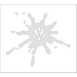 Sticker Fabrikası Volkswagen Yakıt Depo Kapağı Sticker 00906 - 12 x 10 cm - Beyaz
