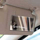 Sticker Iyi Ki Varsın 9x2 cm Iyi Ki Varsın Güneşlik Ayna Yazısı Araba-Motosiklet Cam Etiket Hologram - Beyaz