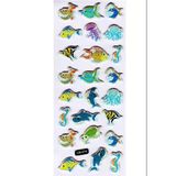 Sticker Kabartmalı Sticker Defter Planlayıcı Etiket (CB514) 16X7 Cm- Mutlu Balıklar