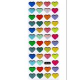 Sticker Kabartmalı Sticker Defter Planlayıcı Etiket (cb524) 16x7 cm- Renkli Kalpler