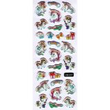 Sticker Kabartmalı Sticker Defter Planlayıcı Etiket Cb577 16x7 Cm- Müzikal Unicorn Çok Renkli