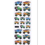 Sticker Kabartmalı Sticker Defter Planlayıcı Etiket (CB592) 16X7 Cm- Monster Truck Araba
