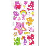 Sticker Kabartmalı Stiker Çıkartma Etiket (LRQ002)-18x9 cm- Yıldızlı Tatlı Ayılar