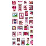 Sticker Kabartmalı Stiker Defter Planlayıcı Etiket (Lde018)-19x9cm - Mektup Pulu Kartpostal
