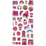 Sticker Kabartmalı Stiker Defter Planlayıcı Etiket (Lde022)-19x9cm - Nostaljik Telefon