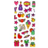 Sticker Kabartmalı Stiker Defter Planlayıcı Etiket (Lde025)-19x9cm - Gitar Zeplin