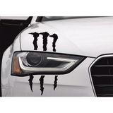 Sticker Master Far İçin Monster Pençe Oto Sticker Oto Motor Pc Etiket