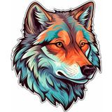 Sticker Master Kurt Wolf Motorsiklet, Kask , Laptop Ve Arac Oto Sticker Etiket Cikartma 15X12 Cm