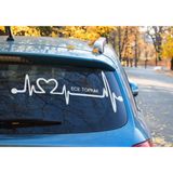 Sticker Master Sm Kalp Atisi Isme Ozel Isim Etiket Motor Cikartma Bisiklet Oto Arac Pc 30 Cm Beyaz