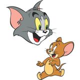 Sticker Master Tom ve Jerry Head Araba Sticker Motor Bisiklet Laptop Sticker Etiket Çıkartma - Renkli - 15 Cm