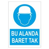 Sticker Masters Bu Alanda Baret Tak Uyarı Levhası Sticker