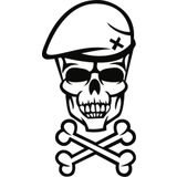 Sticker Masters Captain Bone Skull Sticker