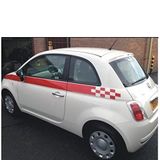 Sticker Masters Fiat 500 Yan Şerit Sticker