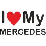 Sticker Masters I Love My Mercedes Sticker