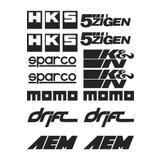 Sticker Masters Performans Yazıları Sponsor Yazı Seti Sticker