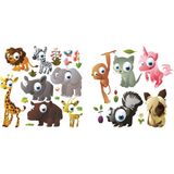Sticker Masters Sevimli Orman Hayvanları Duvar Çocuk Odası Sticker