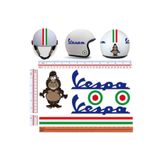 Sticker Masters Vespa Kask Sticker Seti