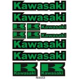 Sticker Seti Sponsor Kawasaki Tasarımlı Grenaj Kaplama 01 Nötr