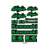 Sticker Seti Sponsor Kawasaki Tasarımlı Grenaj Kaplama 02 Nötr
