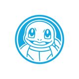 sticker Squirtle Vinil 14x14 cm – Araba Stickerı, Laptop Etiketi, Kask Sticker, Cam Dekoru, Suya Dayanıklı Folyo Çıkartma