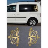 Sticker Usta 2 Li Yarım Pusula Sticker - 02175 Altın 30x19 Cm 70 x 44 cm StickerDizaync5f048b9-57f-70x44