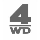 Sticker Usta 4WD - 4x4 Offroad - 02173 Gri 25x18 Cm 55 x 40 cmDizaynd8ad8e3b-546-55x40