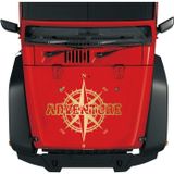 Sticker Usta Adventure Pusula 4x4 Offroad Kamp Avcı Araba Karavan Sticker 00052 Altın 80x77 Cm 60 x 58 cm