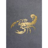 Sticker Usta Akrep - Scorpion - Araba - Oto - Motosiklet - Karavan - Cam Sticker 00588 Altın 25x19 Cm 70 x 53 cm stickerustaf443c212-92c-70x53