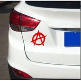 Sticker Usta Anarşi Logo Araba Oto Motosiklet Kask Karavan 00215 Kırmızı 10x10 Cm 60 x 60 cm