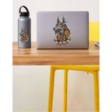 Sticker Usta Anubis Eski Mısır Araba Oto Motosiklet Sticker 00055 - 10x6 Cm - Renkli