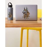 Sticker Usta Anubis Eski Mısır Araba Oto Motosiklet Sticker 00055 - 60x35 Cm - Renkli