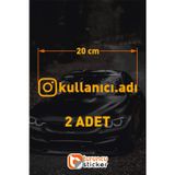 Sticker Usta Araç Kelebek Cam Sticker Etiketi Folyo Kesim- 2 Adet 20 cm - Sarı 20 cm