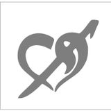 Sticker Usta Arapca Vav Harf Sticker 00894 Gri 20,5 x 20 cm