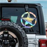 Sticker Usta Askeri Yıldız Army Star Sticker - 00677 Çok Renkli 30x30 Cm 55 x 55 cm StickerDizaynfa1d5cb5-141-55x55