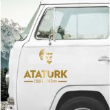 Sticker Usta Atatürk ve Ay Yıldız Sticker, Atatürk Yazısı, 00621 Altın 100x78 Cm 70 x 55 cm StickerDizayn7f2cefcb-1ff-70x55