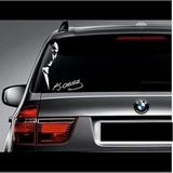Sticker Usta Atatürk ve Imza Sticker Araba Oto Motosiklet Karavan Etiket 02134 - Beyaz - 50x41 Cm