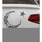 Sticker Usta Ay Yıldız Atatürk Türk Bayrağı Sticker Araba Oto Motosiklet Karavan Etiket 00053 Siyah 15x12 Cm