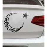 Sticker Usta Ay Yıldız Atatürk Türk Bayrağı Sticker Araba Oto Motosiklet Karavan Etiket 00053 Siyah 60x45 Cm