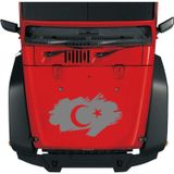Sticker Usta Ay Yıldız - Türk Bayrağı - Oto 00341 Gri 15x9 Cm 55 x 33 cmusta86ea1e8d-af2-55x33