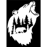 Sticker Usta Ayı Offroad Adventure Camping Kamp Off Road Sticker 03012 Beyaz 30X21 CM 100 x 70 cm stickerusta62ec6ede-bd3-100x70