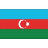 Sticker Usta Azerbaycan Bayrağı Sticker 00702 Renkli 13 x 7,5 cm
