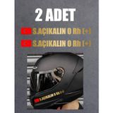 Sticker Usta Bayraklı Kan Grubu (2 Adet - Motosiklet Araba Oto Cam - 00315 Altın 25x3 CM 55 x 7 cmustacf9be0ca-50b-55x7