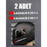 Sticker Usta Bayraklı Kan Grubu (2 Adet - Motosiklet Araba Oto Cam - 00315 Krom 25x3 CM 50 x 6 cmusta1d7d8d85-6b5-50x6