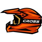 Sticker Usta Cross Motosiklet Kask Sticker 00021 - 21x13 Cm - Renkli