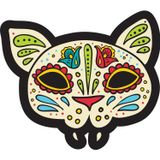 Sticker Usta Desenli Kedi Figür Sticker 00258 Renkli 5 x 6 cm
