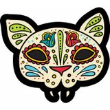 Sticker Usta Desenli Kedi Sticker 00258 Renkli 100x87 Cm 80 x 70 cm