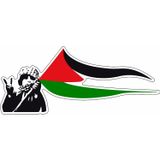 Sticker Usta Filistin Bayrağı Palestine Özgür Filistin 02509 Renkli 30x13 Cm 55 x 24 cm StickerDizayn75d1f3d8-ae9-55x24