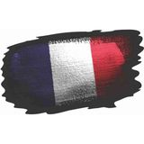 Sticker Usta Fransa Bayrağı Sticker - 18077 Renkli 30 x 50 cm 180771525-30x50