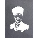 Sticker Usta Gazi Mustafa Kemal Büyük Türk 00008 Beyaz 12x9 Cm 35 x 26 cm StickerDizayn1beab668-4cf-35x26
